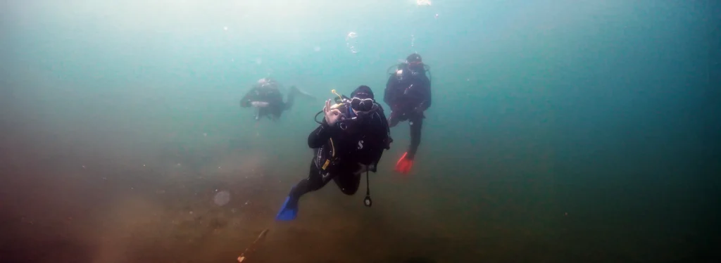 Diving Students at Blindsee, Austria