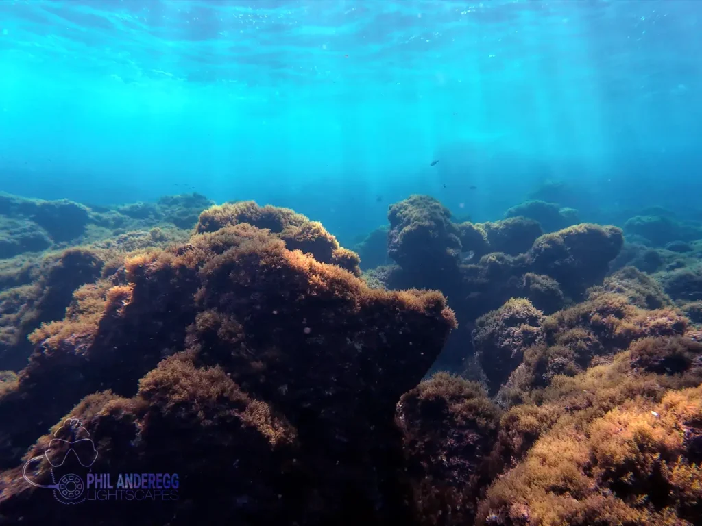 Underwater Landscape on the north coast of Menorca, Balearic Islands