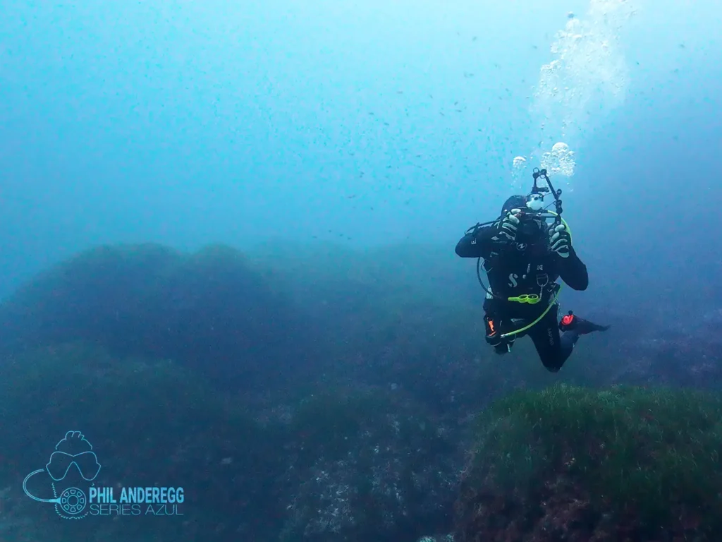 Stuart with Photocamera in Menorca, Spain