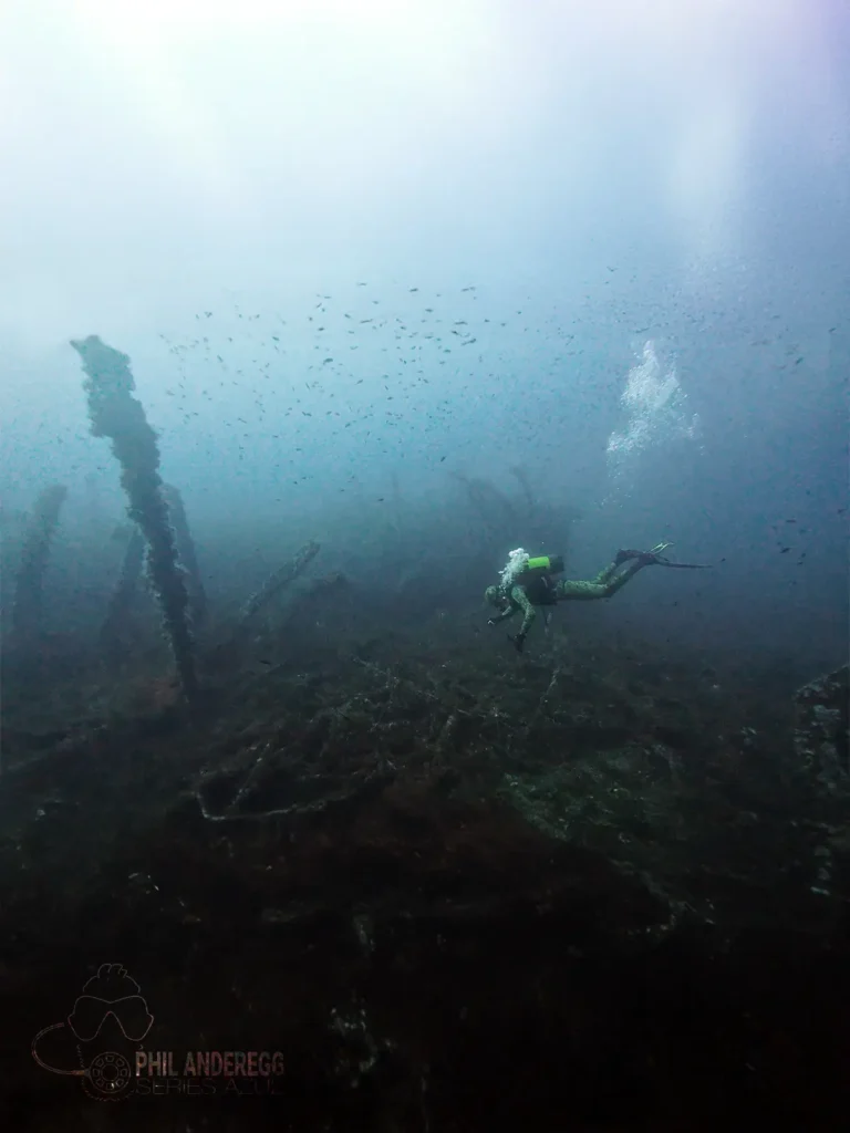 Alejandro at the Malakoff Wreck Site, Menorca